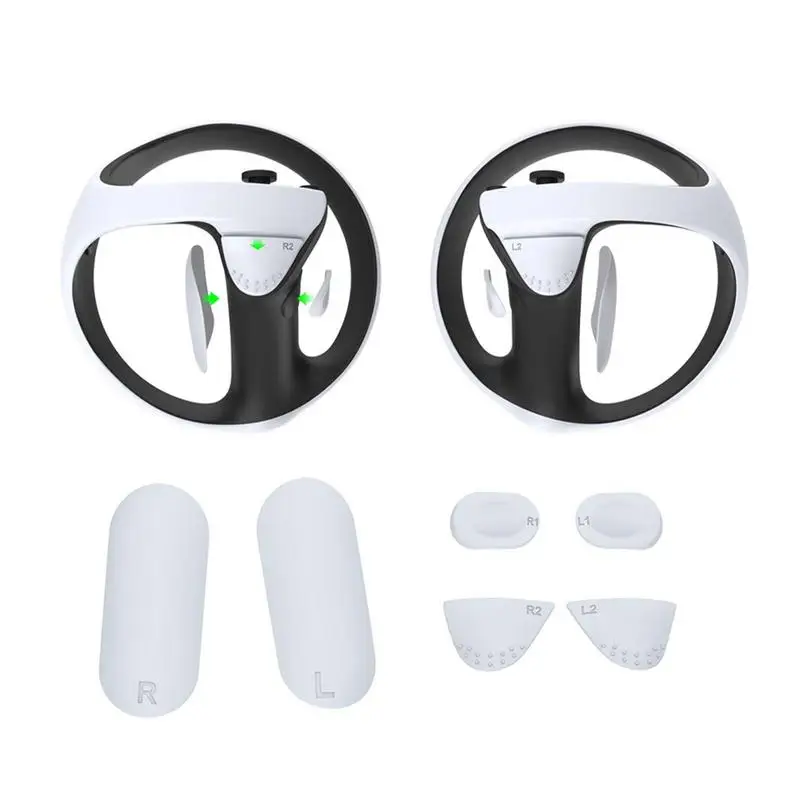 

Game Controller Protector For PS 5 For PS VR2 VR Game Accessories 6pcs Silicone Protective Pad For Gamepad Grip And Keys
