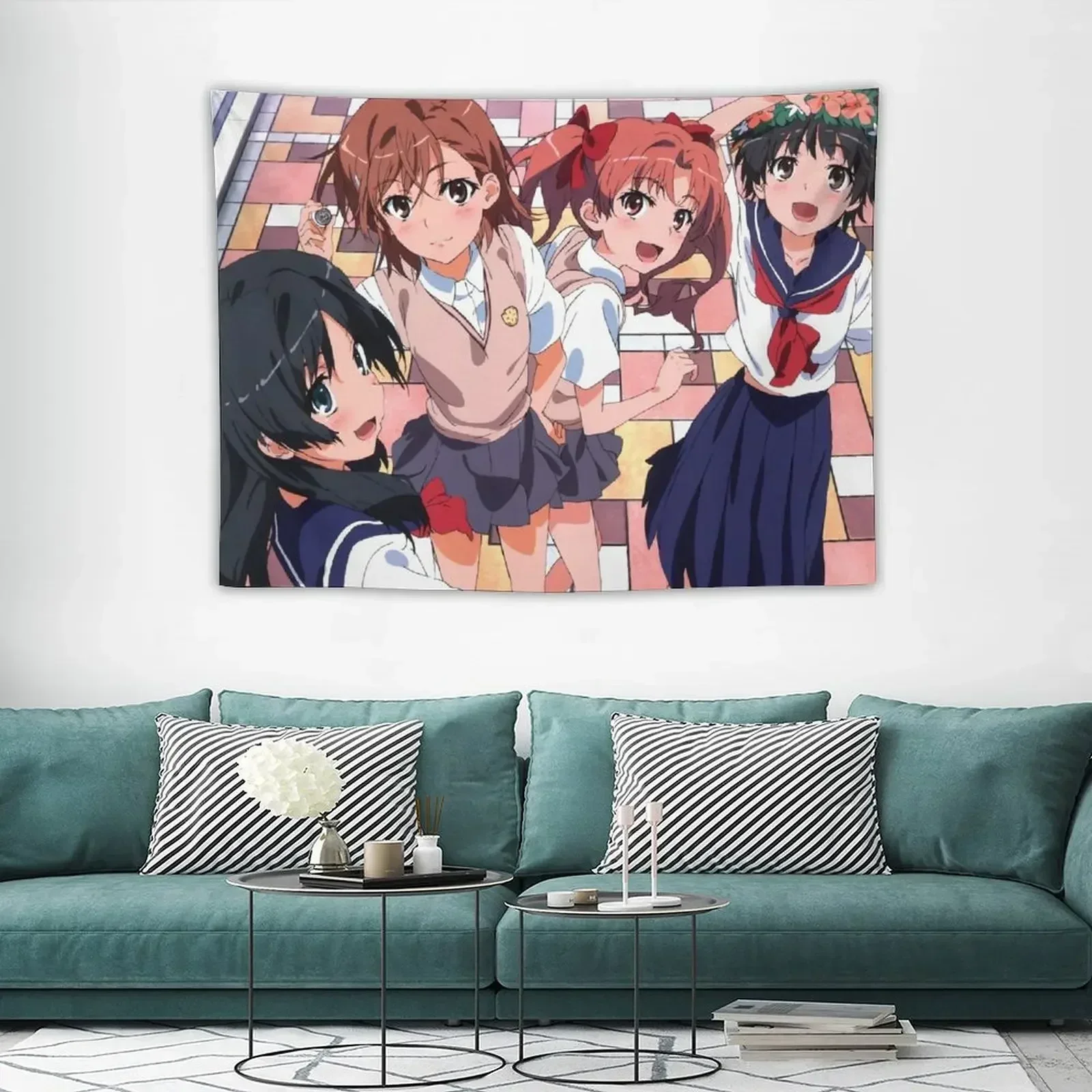 Таха Кагаку - Мисака Микото Шиай Куроко Сатань Руки Ухару Казари Гобелен Домашние