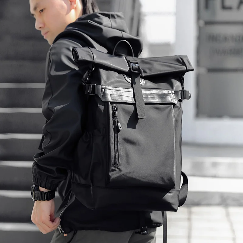 

Men Laptop Backpack Rolltop Anti Theft Backpack Waterproof Travel BackPack Male Mochilas Casual Men Schoolbag for Teenager Boys