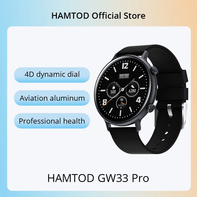 

Global Version HAMTOD GW33 Pro 1.28 inch TFT Screen Smart Watch IP68 Waterproof 200mAh Support Bluetooth Call / Sleep Monitoring