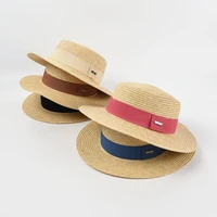 wide brim summer hat for women flat top multicolor webbing sun hat unisex beach hat sun protection jazz hat kentucky derby hat