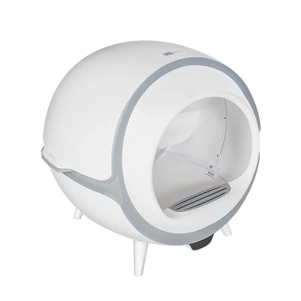 

Box Litter Training Automatic For Self Holder Clean Brush Filler Auto Little Kit Silica Gel Mat Seat Cleaning Smart Cat Toilet