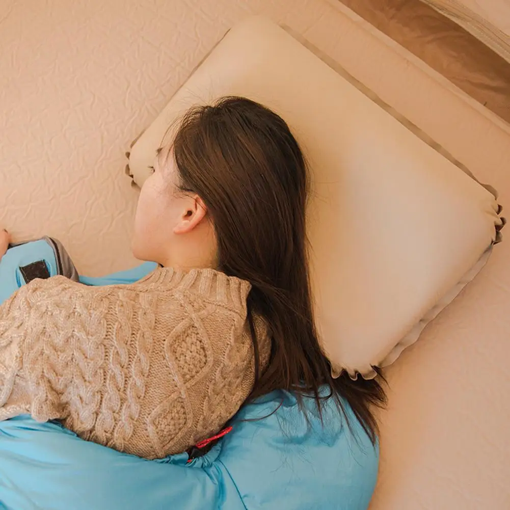 Дорожная подушка уличная сжимаемая Сверхлегкая надувная походная пляжная