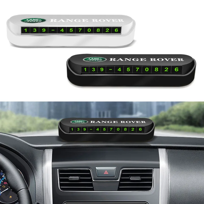 Временная парковочная карта с номером телефона номерной знак для парковки