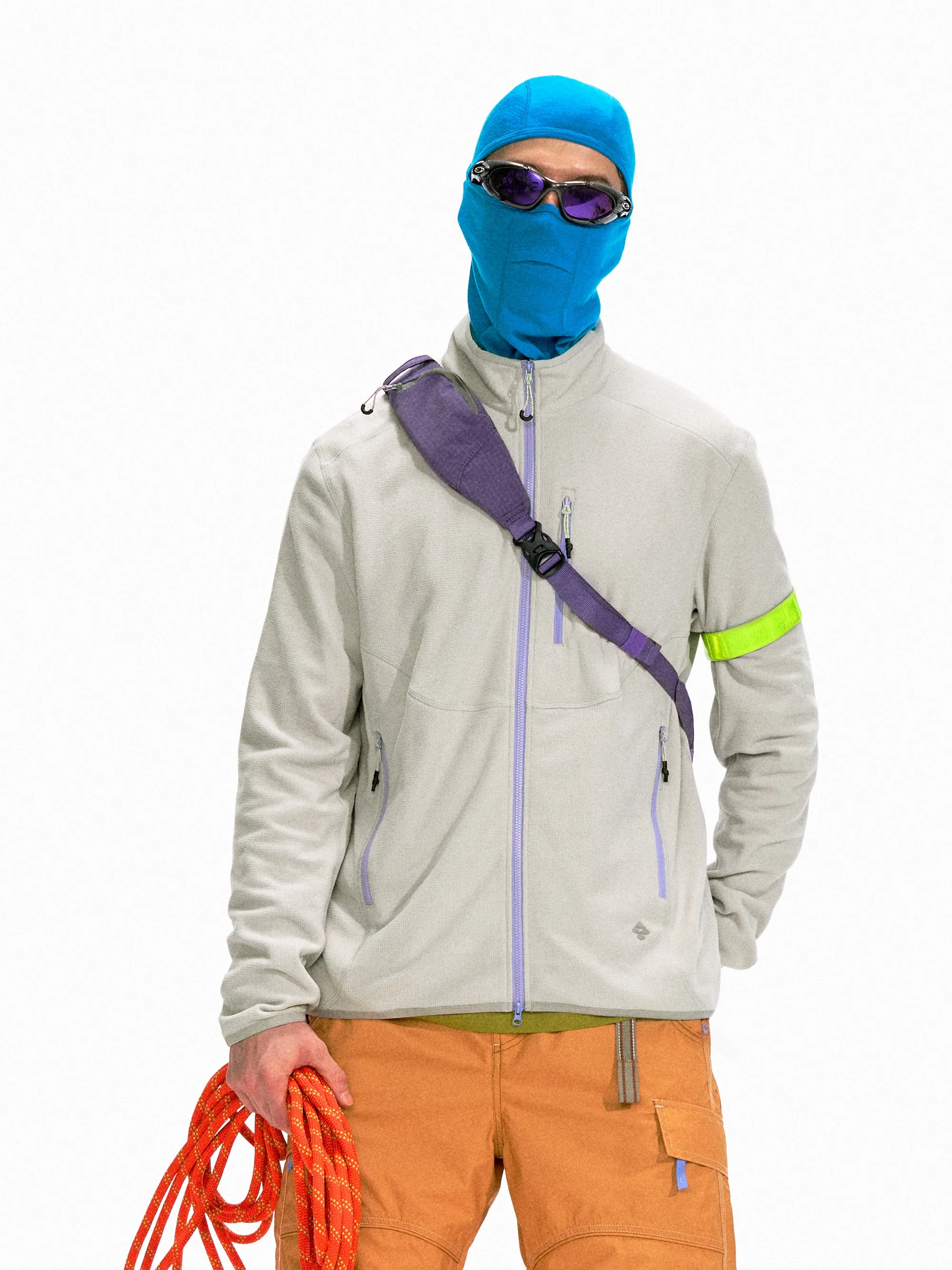 Nothomme уличная тяжелая вафельная флисовая куртка с дальним инфракрасным