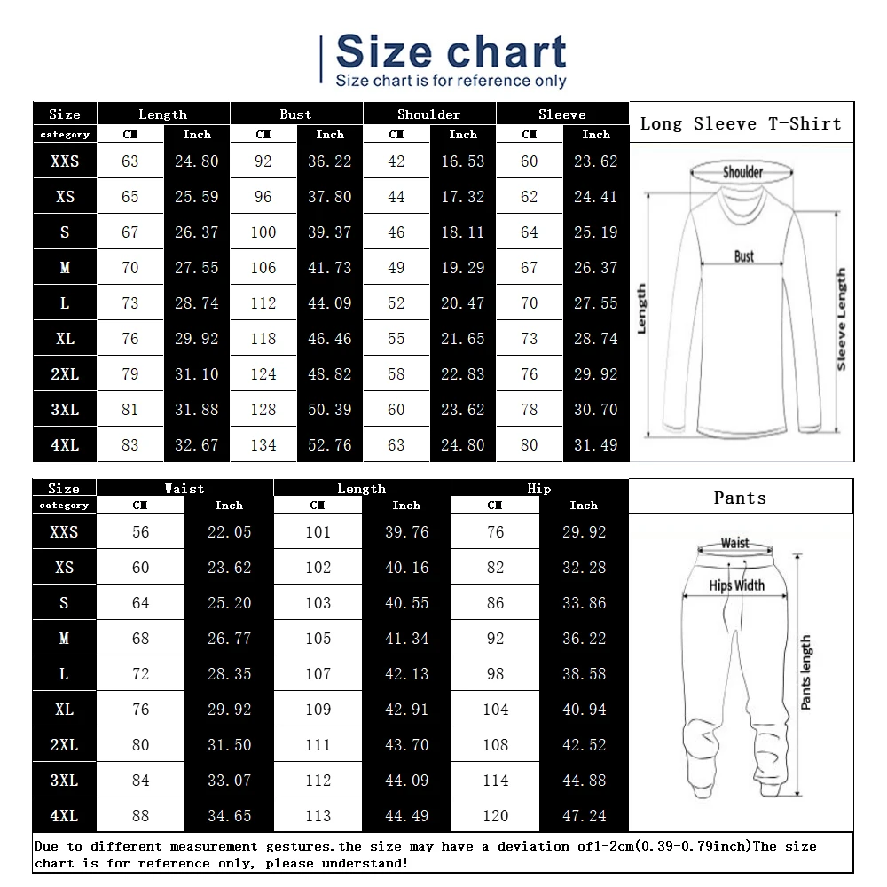 2023 Fashion Men's Long Sleeve T-shirts Two Piece Set 3D Fierce Tiger Printing Man Tracksuit Sets Casual Streetwear Man Clothing