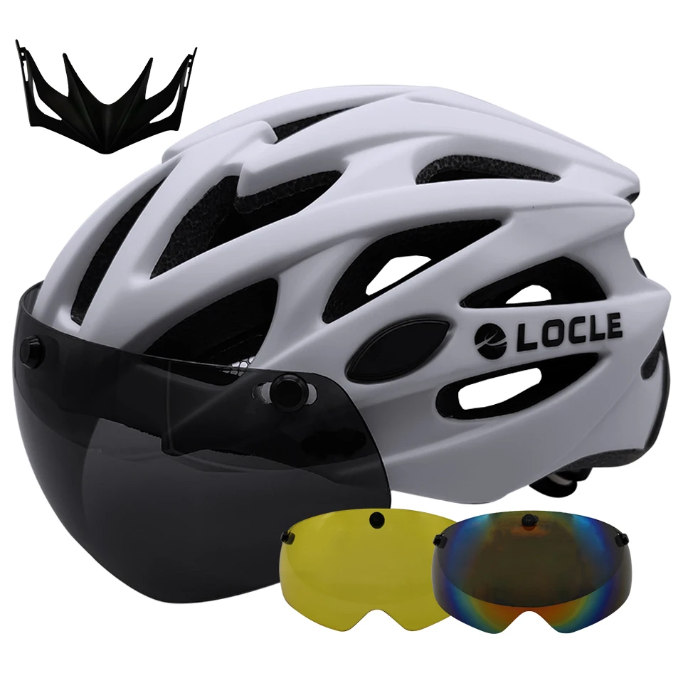 

Велосипедный шлем LOCLE для мужчин и женщин, ультралегкий шлем для езды на велосипеде, дорожный горный шлем, солнцезащитный козырек, сертифика...