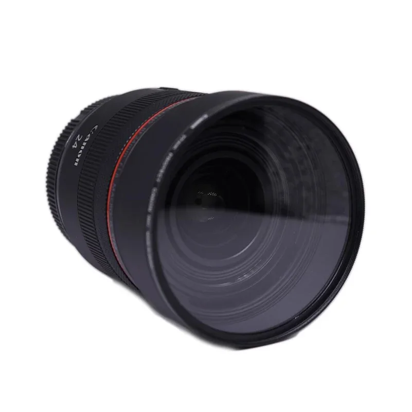Фото Алюминиевая бленда для Canon RF 24mm F1.8 Macro — STM EOS R6 R5 RP R, реверсивный козырек объектива, с бесплатной крышкой объектива, замена EW-65B №5