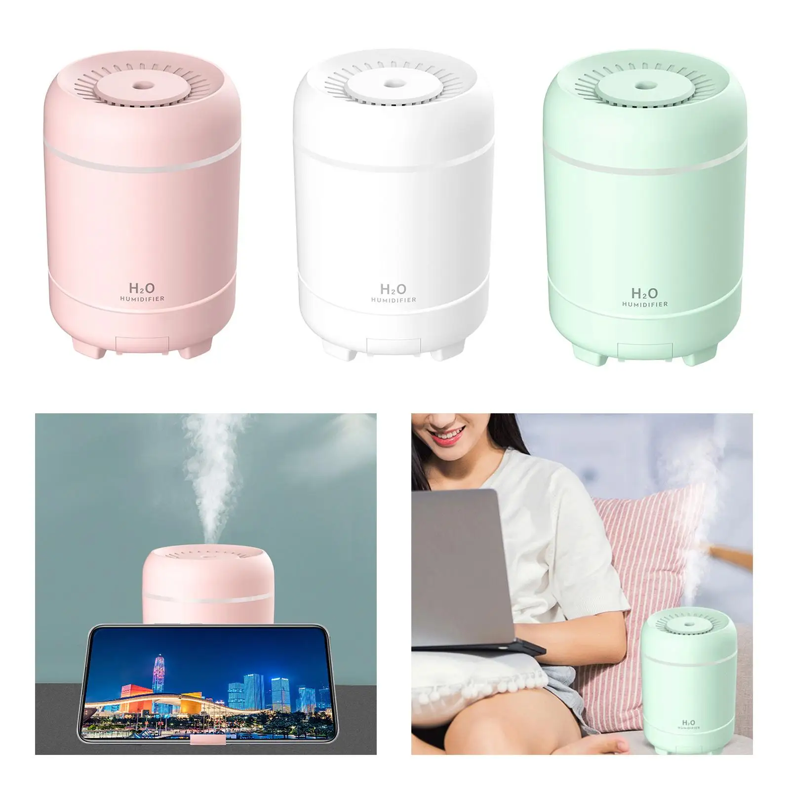 

300ML Car Humidifier Diffuser for Bedroom Desktop USB Mini Air Humidifier Aroma Oil Diffuser for Home Office Car Frangrance