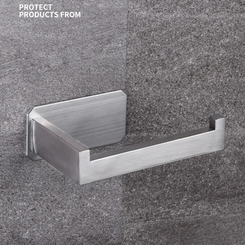 

Stainless Steel Toilet Paper Holder Bathroom Tissue Holder Durable Wall Mounted Roll Paper Organizer Bathroom Accessories