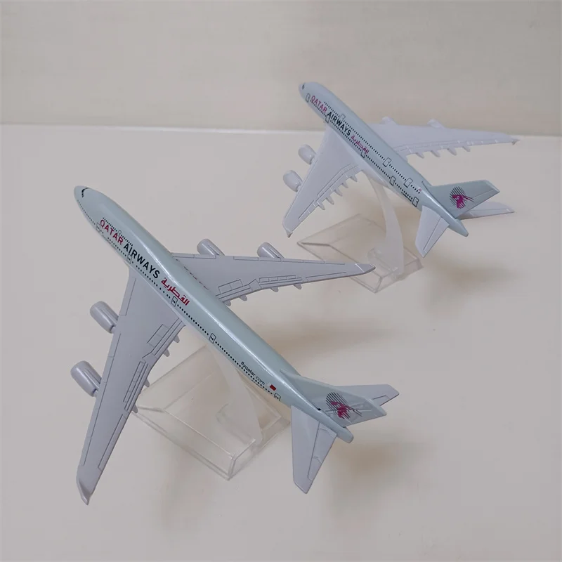 

16cm Alloy Metal Air QATAR Airways Boeing 747 B747 Airbus A380 Airlines Airplane Model Plane Model 1:400 Scale Diecast Aircraft