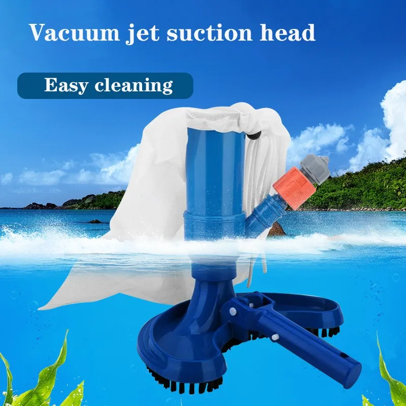 

Swimming Pool Vacuum Cleaner Cleaning Disinfect Tool Suction Head Pond Fountain Spa Pool Vacuum Cleaner Brush with Handle EU/US