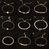 yadelai personalized pearl bracelet women fashion temperament titanium steel bracelet party banquet statement jewelry gift