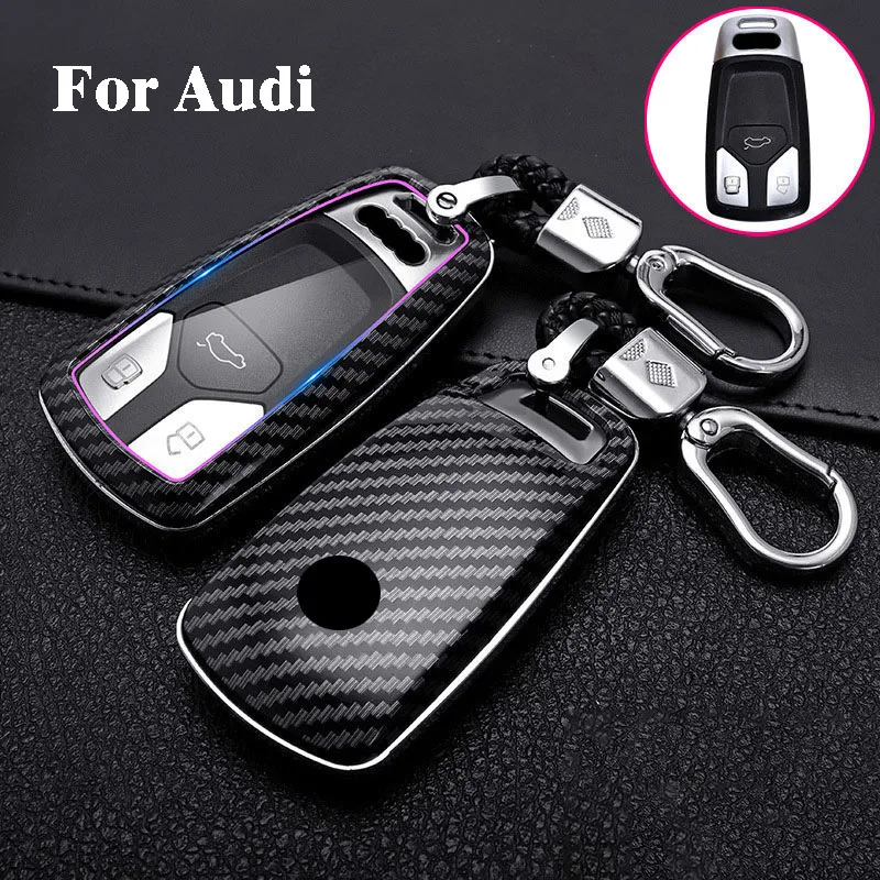 

ABS Car Key Case Cover Shell For Audi A1 A3 8V 8P 8L A4 A5 B8 B9 8T A6 A7 C6 C7 Q3 8U Q5 Q7 4M TT TTS S4 S5 A4L RS 8S Quattro