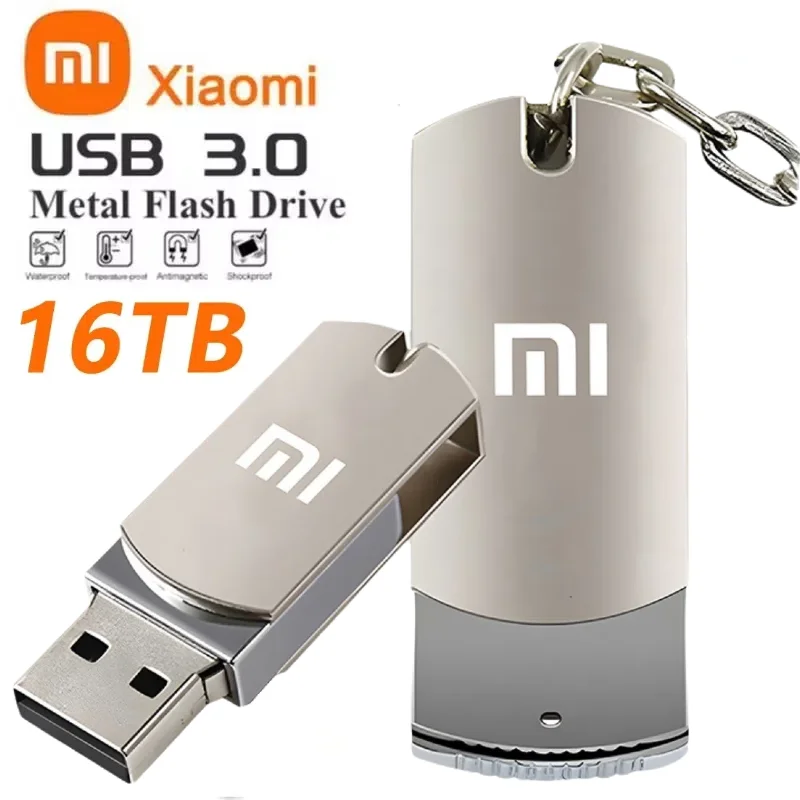 Xiaomi U Disk Metal 16 ТБ USB-накопитель USB 3.0 Высокоскоростной флэш-накопитель сверхбольшой