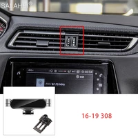 gravity car mobile phone holder for peugeot 308 2016 2017 2018 2019 air vent mount gps support stand for iphone auto accessories