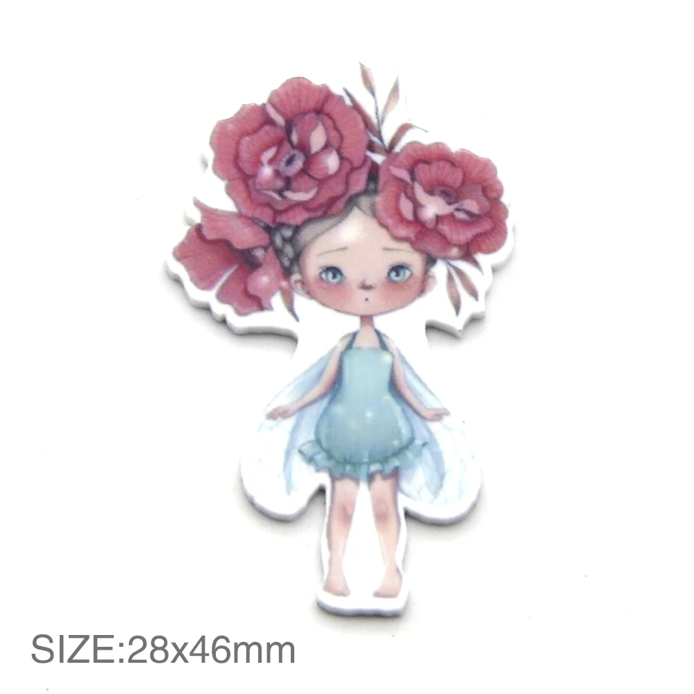 10 шт./лот мультяшная игрушка единорог Кролик Девочка акриловая принцесса с