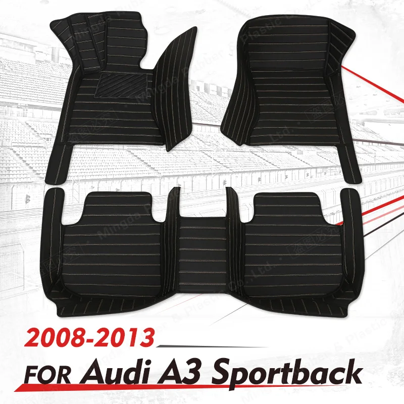 

Custom Car floor mats for AUDI A3 8P sportback 2008 2009 2010 2012 2013 auto foot Pads automobile carpet cover