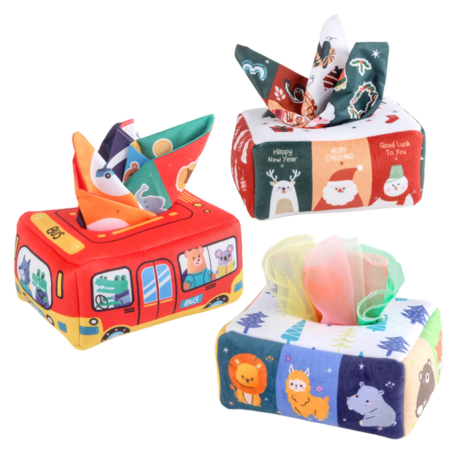 

Детская коробка из ткани, игрушка, красочный жонглинг, радуга, танцевальные шарфы, игрушки-стволы, детские игрушки на 1 год, для мальчиков и д...