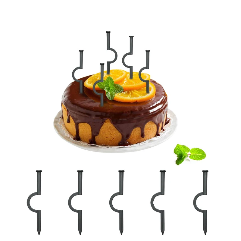 

5Pcs/set Nail Shaped Fruit Fork Cute Bento Lunch Fork Dessert Cake Decoration Kitchen Accessories Food Grade PS Material