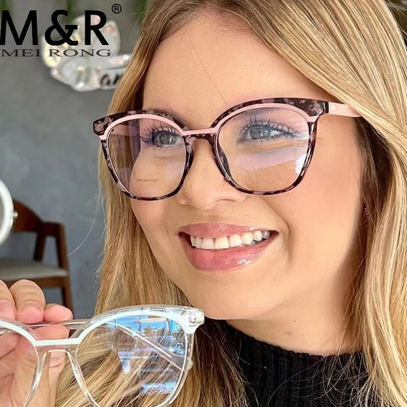 Модные новые женские квадратные солнцезащитные очки TR90 оправа из искусственного