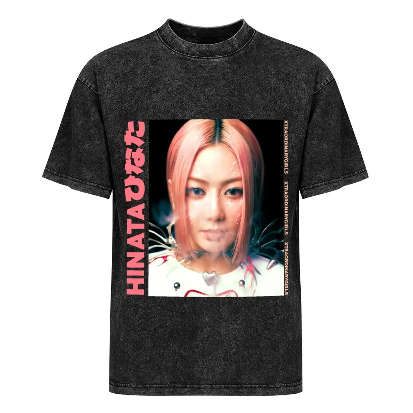 XG Kpop Hinata XGALX футболка с изображением аЛЬФАЗ для девочек черные милые топы