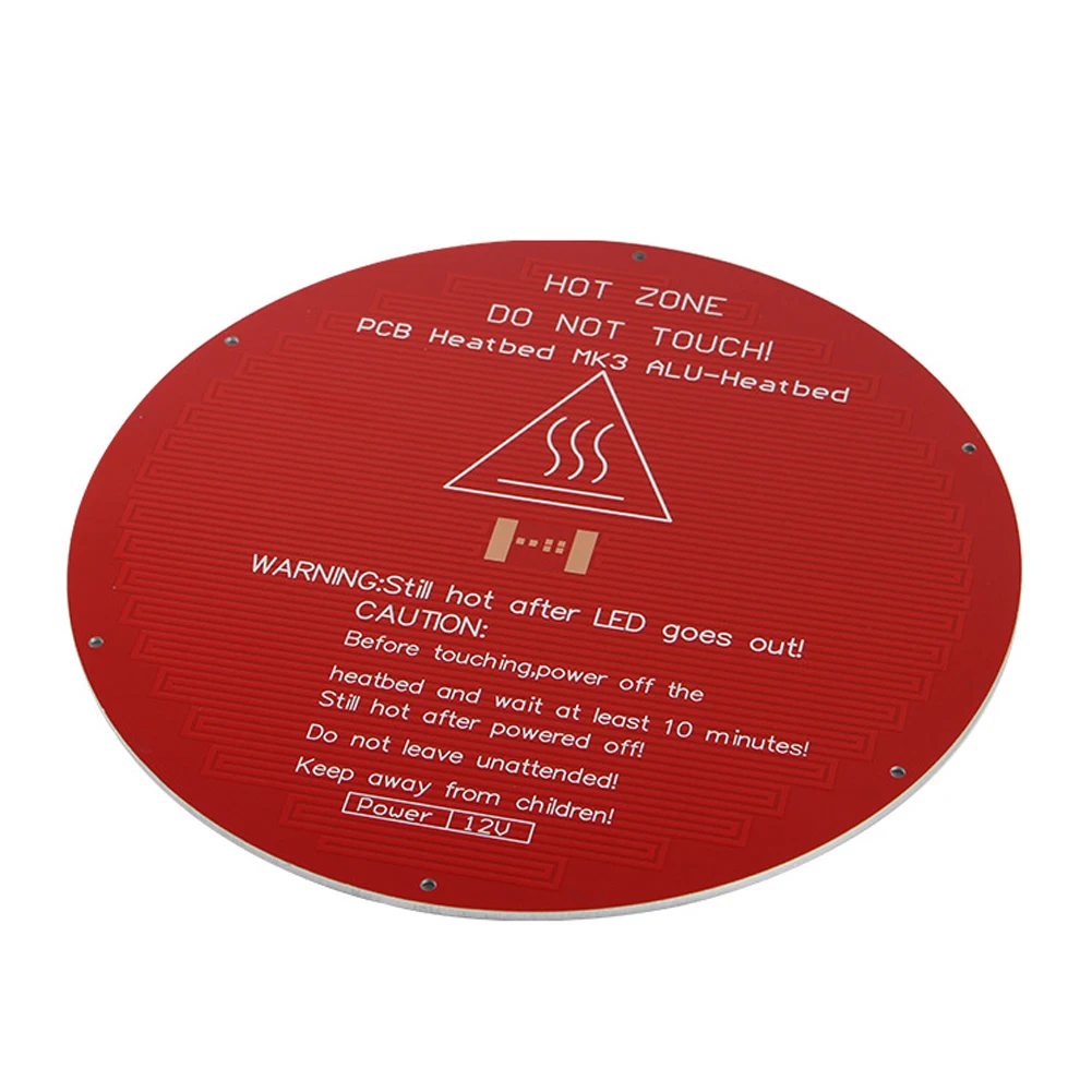 

Strong Adsorption Aluminum Board Voltage Resistance Round Shape Heated Bed 3D Printer Stable Silicagel Column Replacement Part
