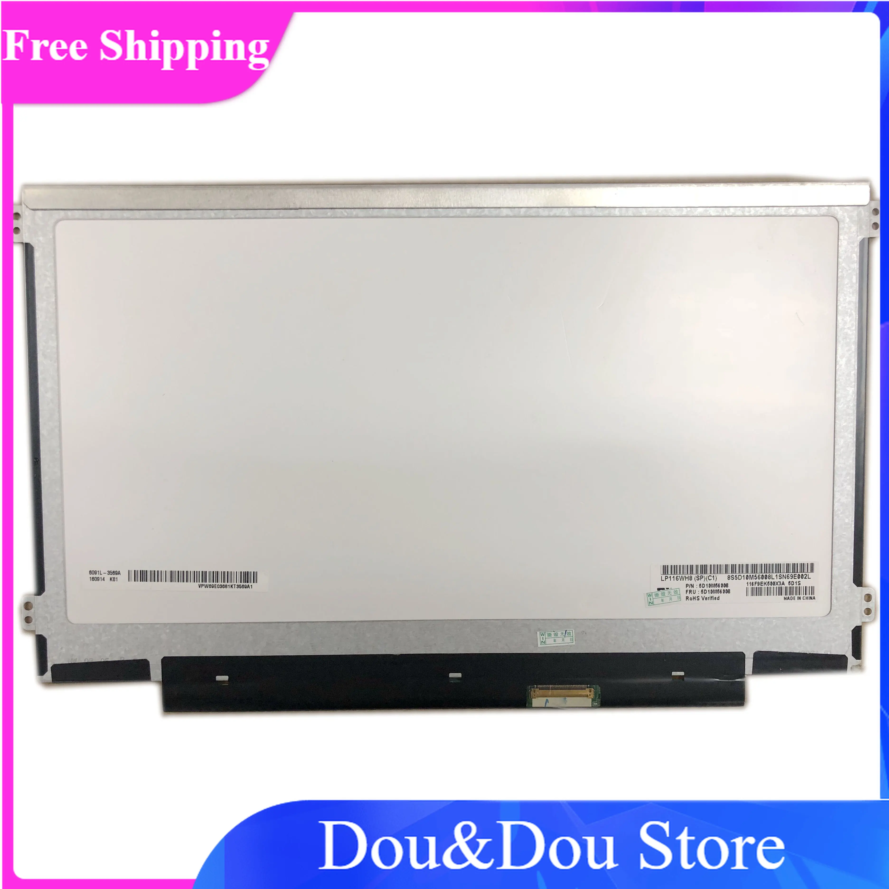 

LP116WH8 SPC1 LP116WH8 (SP)(C1) 11.6" WXGA HD 1366x768 Panel IPS 40PIN eDP Laptop LCD LED screen New