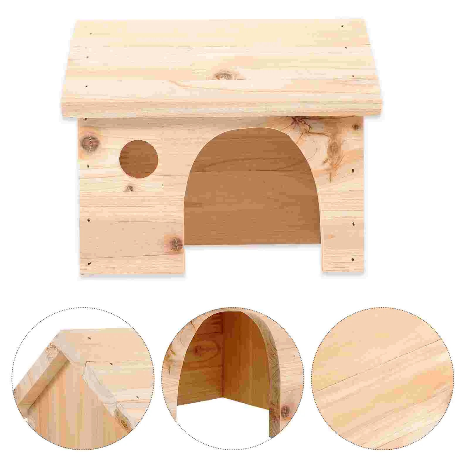 

Rutin Chicken Feeding House Wood Hamster Small Nest Sleeping Baby Toy Toys Climbing Animal Hideout Hiding