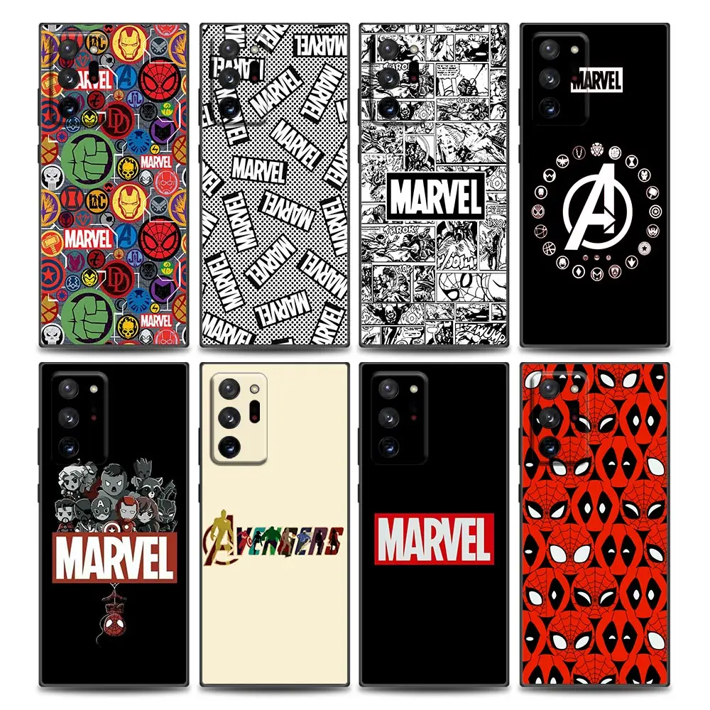 

Phone Case for Samsung Note 8 Note 9 Note 10 M11 M12 M30s M32 M21 M51 F41 F62 M01 Case Cover Marvel Avengers Logo