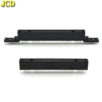 jcd 1pcs replacement 2 5mm interval 62 pin card slot for for sfc snes console game cartridge slot connector