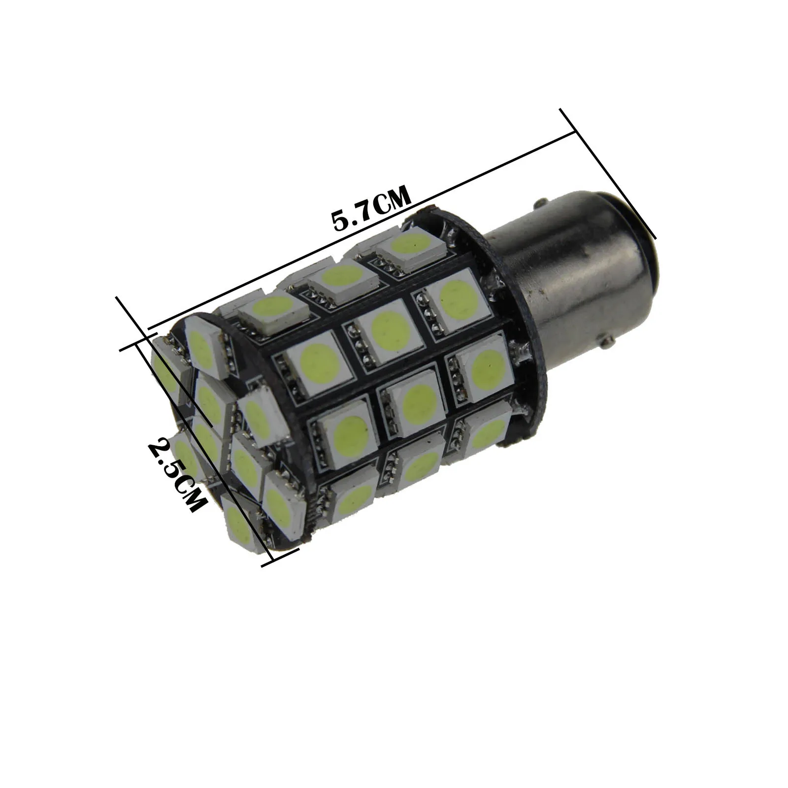 2x белые автоматические 1157 тормозные лампы индикаторы фонари 5050 SMD 2057 P21/5 Вт