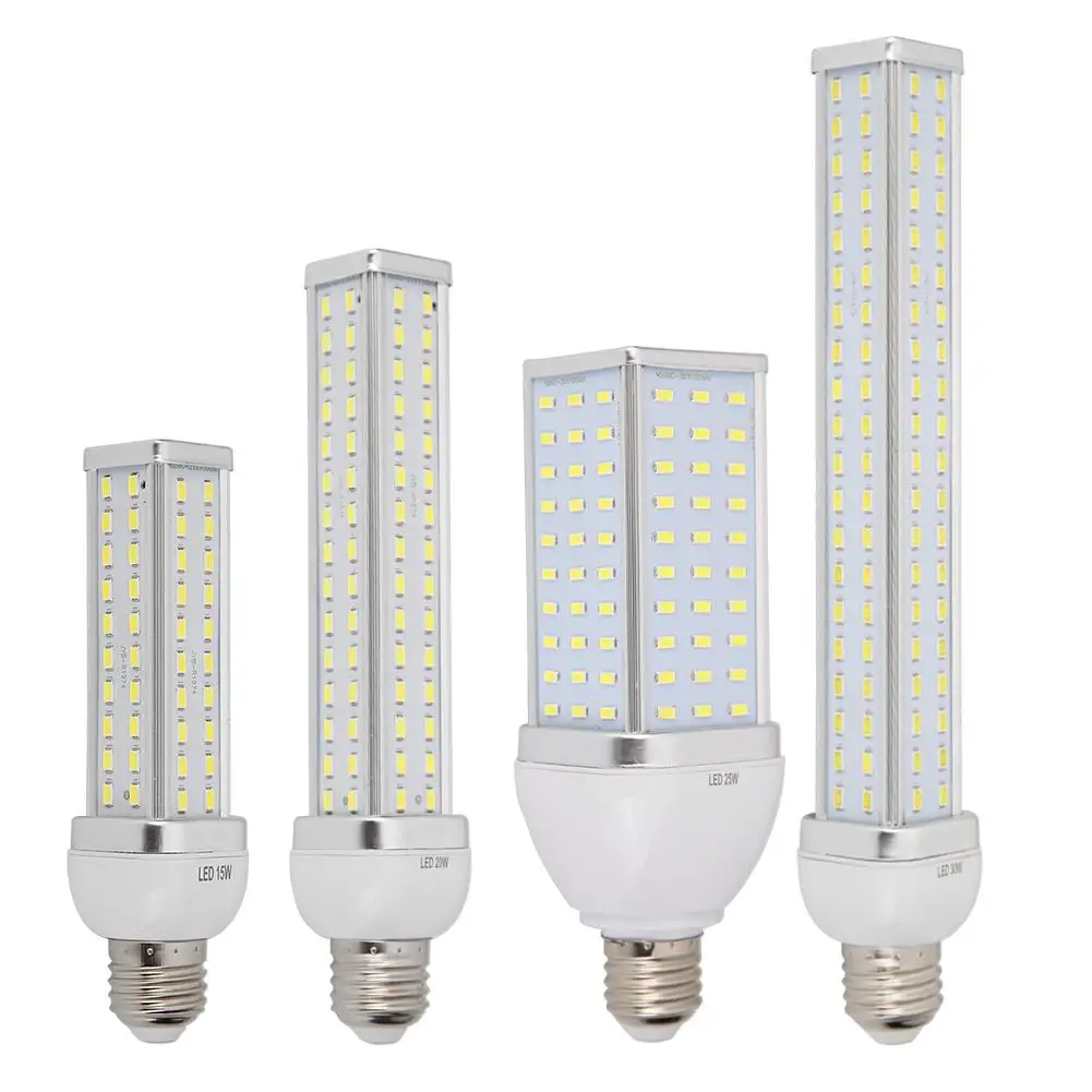 

85/125/135/165LED E27 Square Corn Lamp Bulbs Aluminum Shell Super Bright Light Energy Saving Photographic Polishing Lighting