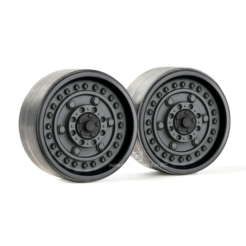 

GRC 1.9 Inch Metal Rhino Wheels Tire Hub for 1/10 RC Crawler Car Traxxas TRX4 Defender TRX6 AXIAL SCX10 II 90046 RC4WD D90 Parts