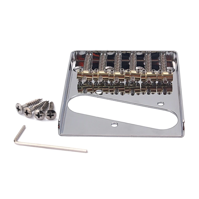 

Anti-rust Durable Handed Flat Saddle Single Tremolo Vintage Bridge System for 6 String Electric Guitar Parts Adjustable 24BD