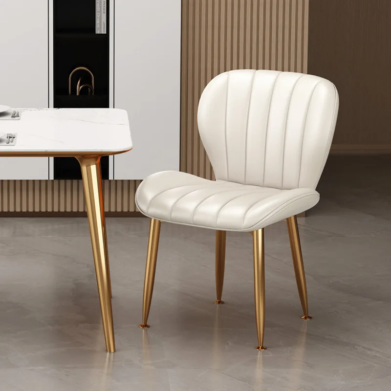 

Hairdresser Relaxing Dining Chair Cafe Luxury Manicure Outdoor Dining Chair Makeup Metal Sillas Nordicas Modern Furniture