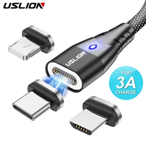USLION Magnetic Fast Cable Micro USB Charging Phone Android Data Cable Wire Magnet Charger For Samsu in Pakistan