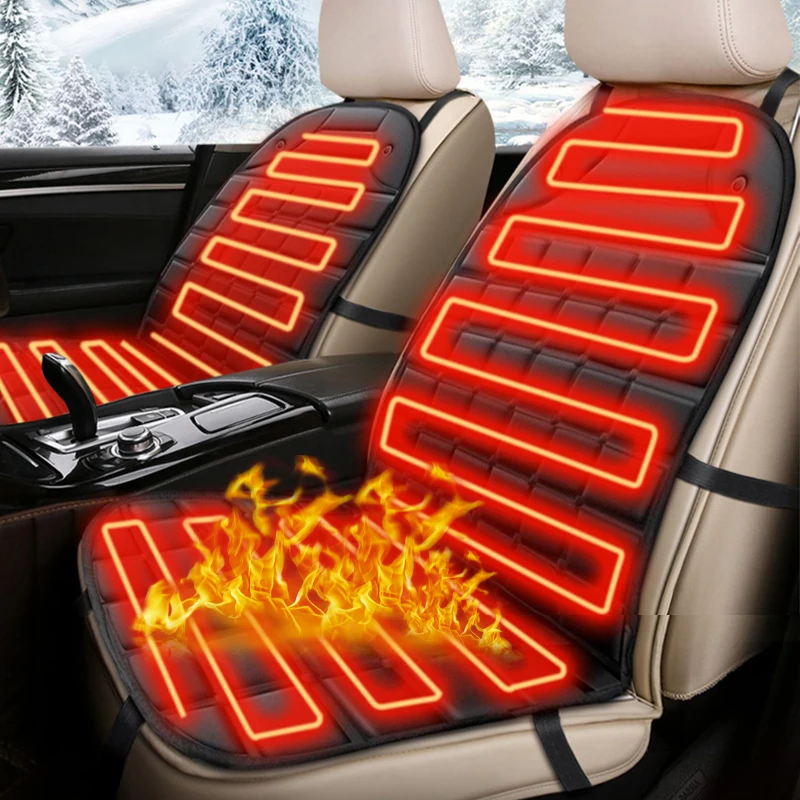 

12V Heated Car Seat Cover Fast Heating Universal Car Seat Heater Cloth Winter Car Heating Cushion Car Seat Protector Heating