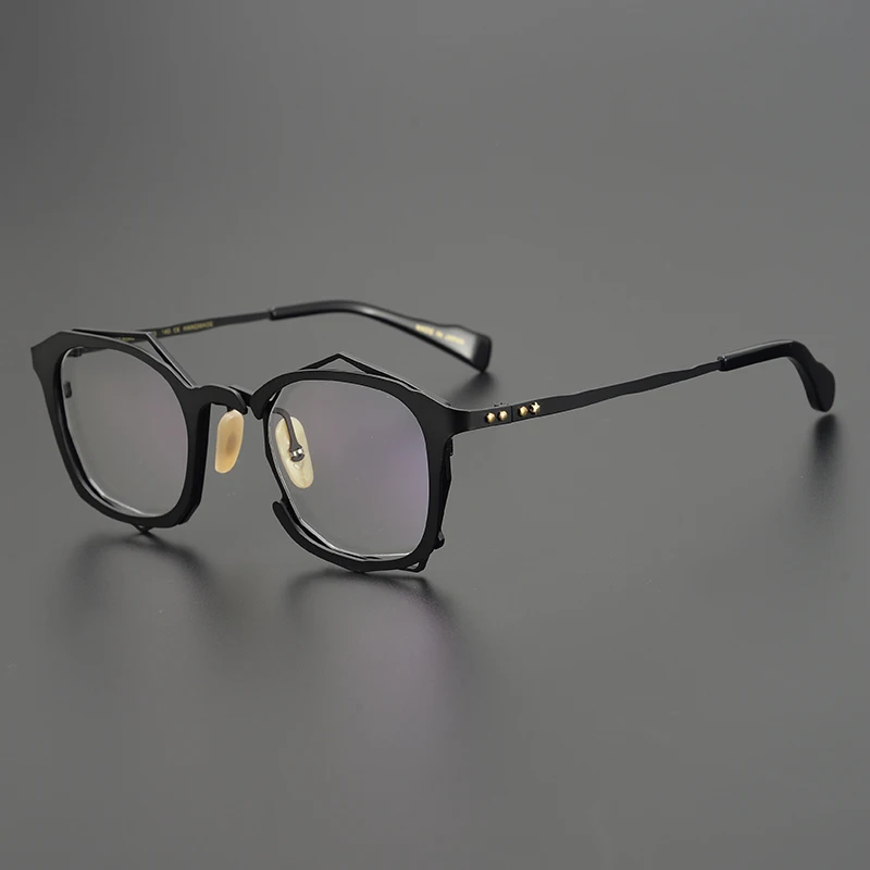 Fashion glasses frame men Vintage Designer Large frame titanium optical eyeglasses Myopia reading women personalized eyewear