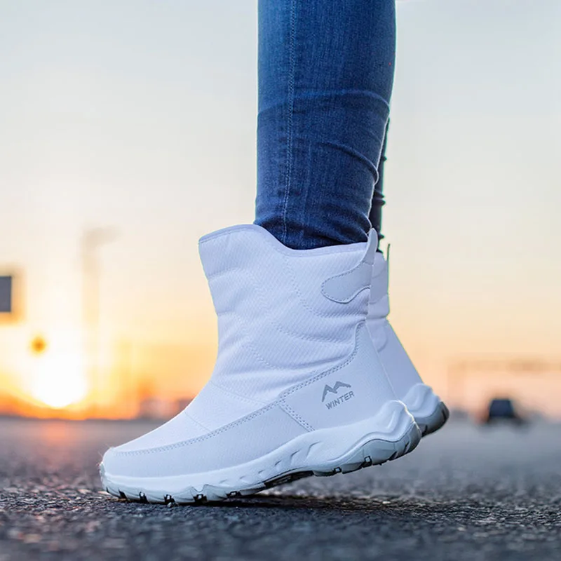 Женские зимние ботильоны Rimocy на платформе с плюшевой подкладкой цвета в