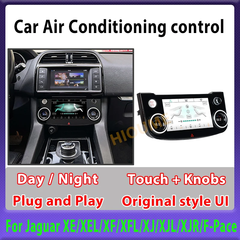 

LCD Climate Control Screen AC Panel Air Conditioning Temperature Control Knobs For Jaguar XE/XEL/XF/XFL/XJ/XJL/XJR/F-Pace