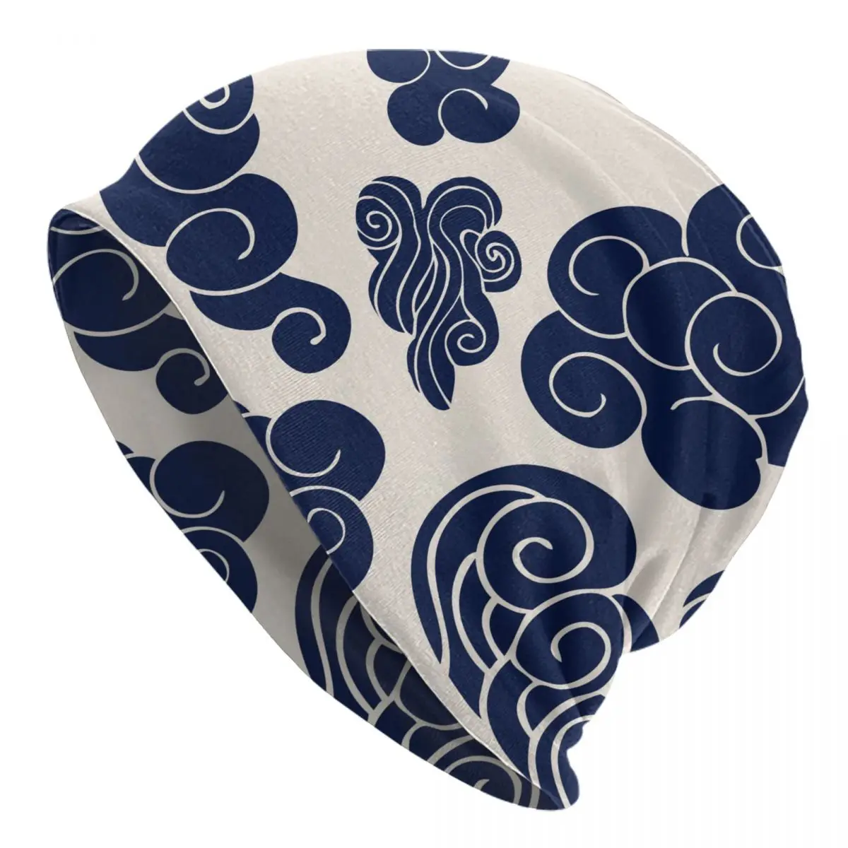 

2023 Warm Hat for Women Chinese Cloud Stacking Knitted Bonnet Cap Men Hat Hip Hop Beanies