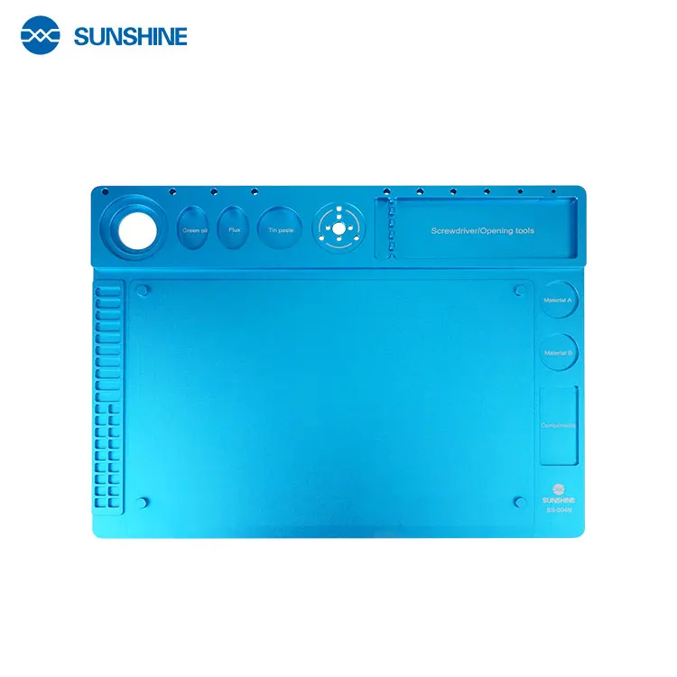 

SUNSHINE Microscope Holder Stand with Silicone Repair Soldering Mat Repair Pad for Phone DIY Welding Tool SS-004N