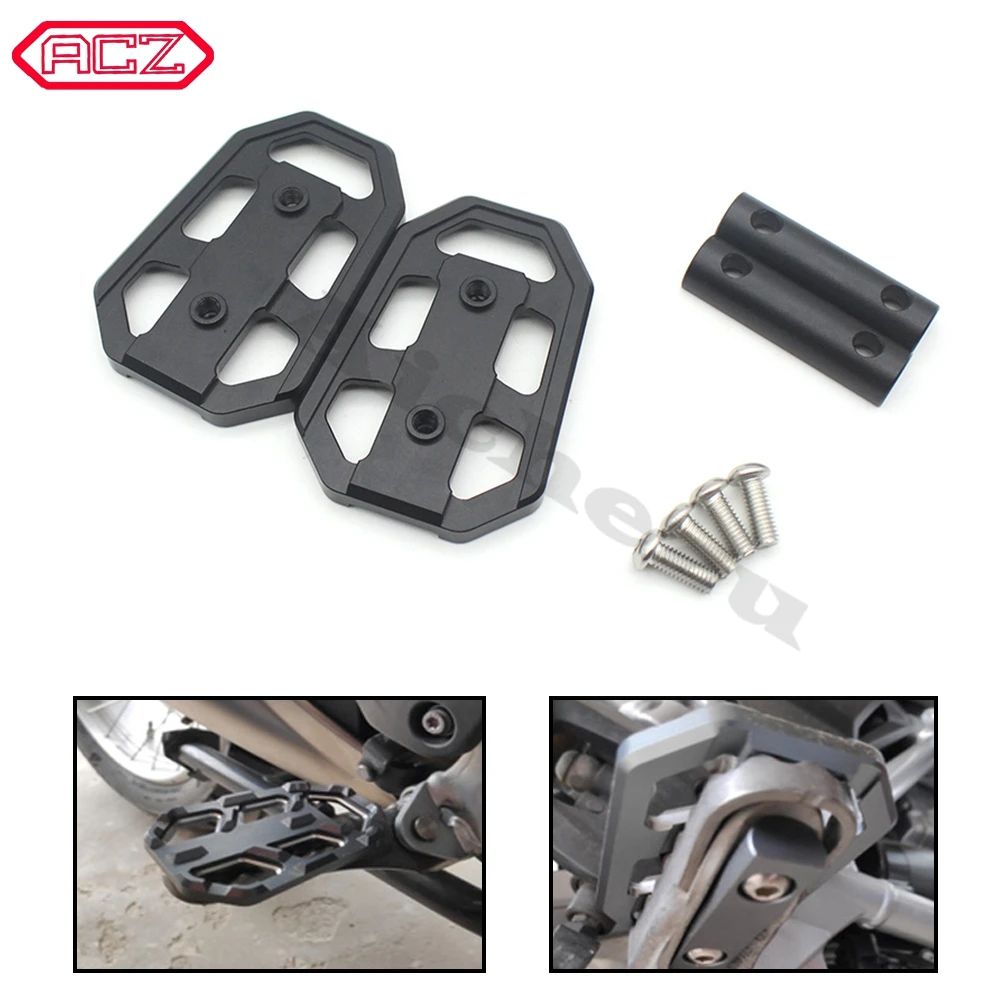 

For BMW R1200GS R1200 GS R 1200 GS 2013-2019 CNC Aluminum Billet Wide Foot Pegs Pedals Rest Motorcycle Footpegs Accessories