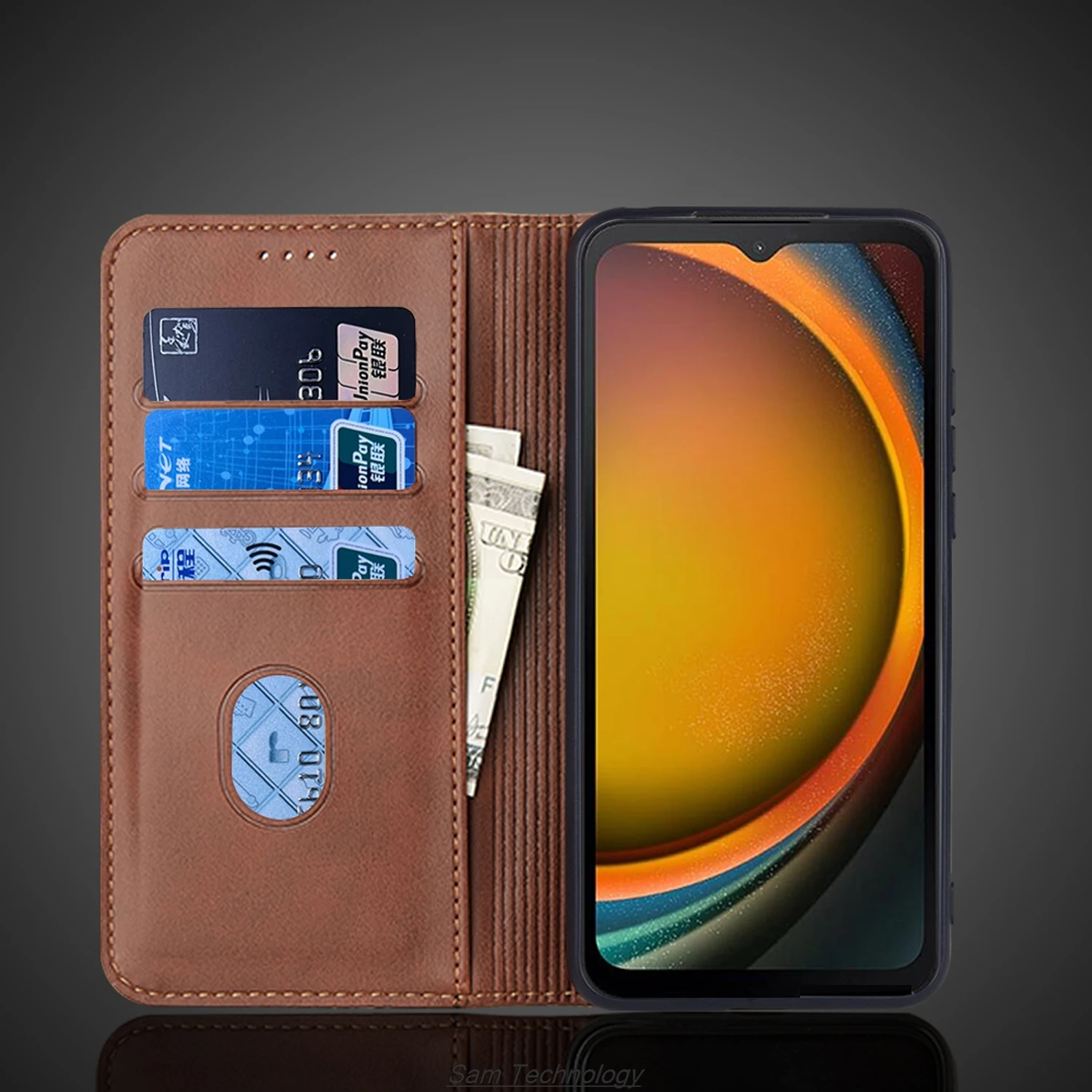 Кожаный чехол с магнитным притяжением для Samsung Galaxy XCover 7 XCover7 SM-G556B кобура откидной