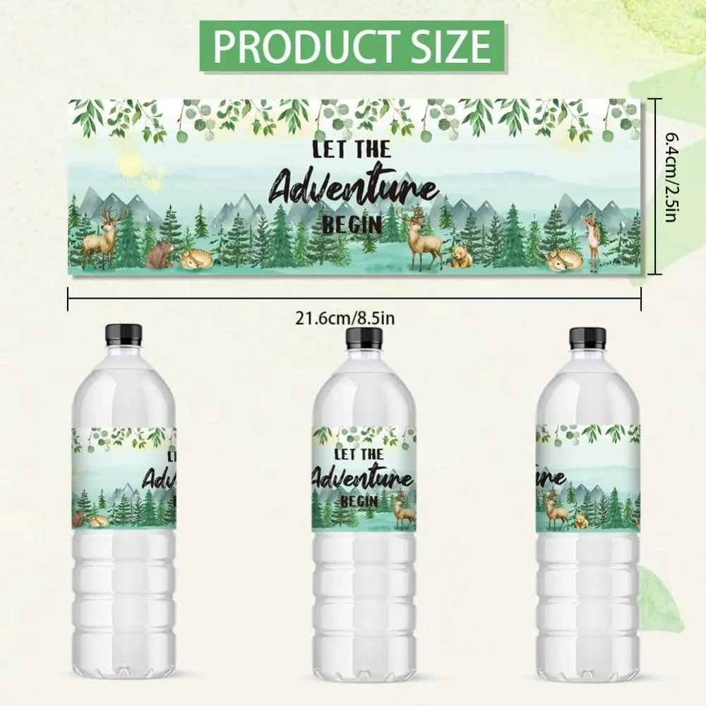 30 шт. этикетки для бутылок с водой водонепроницаемые 21 6x6 4 см/8 5x2 5 дюйма