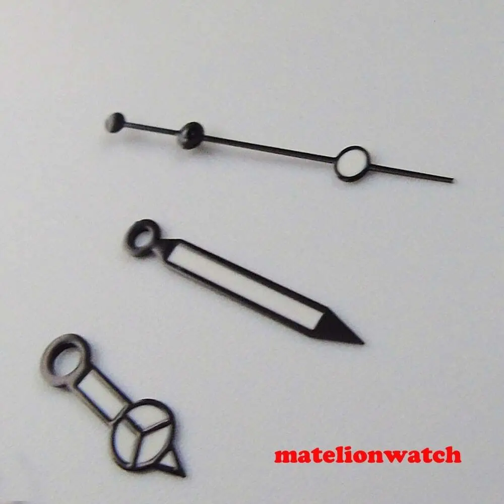 Черные стрелки часов GMT для NH34 NH35 ETA2836 2824 Miyota8215 821A DG2813 3804