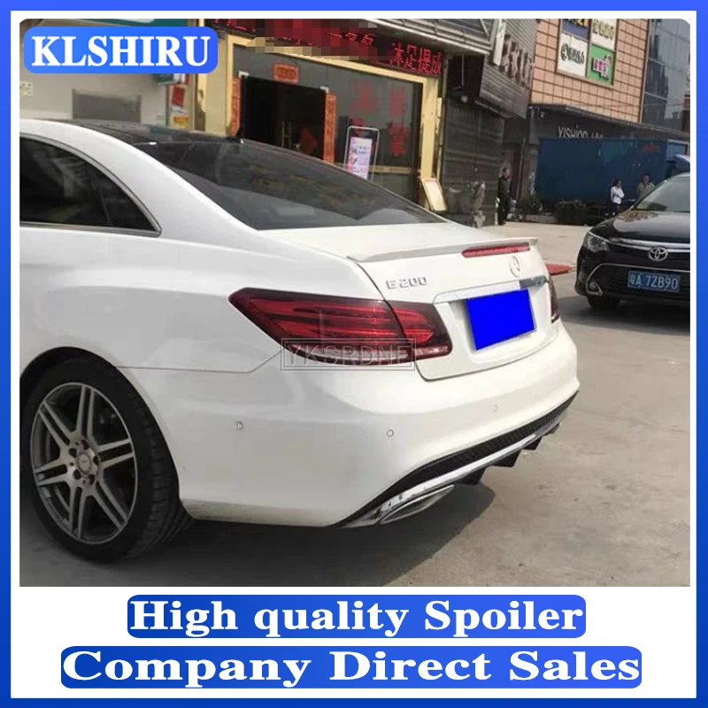 

For Mercedes-Benz W207 C207 E 2-door Coupe E250 E350 CDI E500 E550 2010-2016 Carbon Fiber Rear Roof Spoiler Tail Trunk Lid Wing