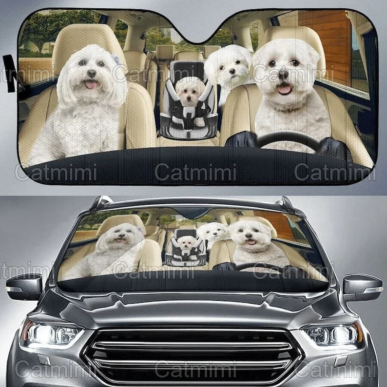 

Travel Car Windshield Sunshade Front Window Sunshade Funny Personality Pet Car Accessories Decoration Sunshade Car Products
