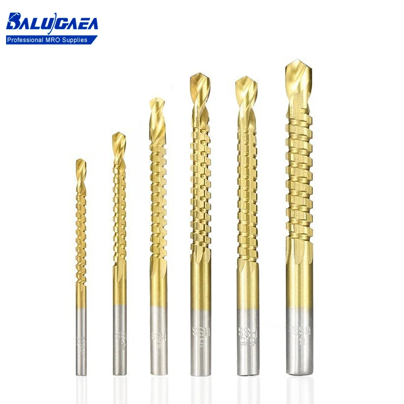 

Набор сверл из быстрорежущей стали с титановым покрытием, 3/4/5/6/6/8 м